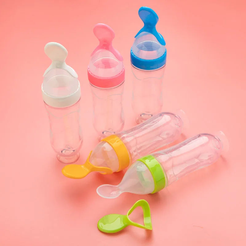 Silicone Squeeze Bottle | Baby Feeding Bottle | Tot-Aide