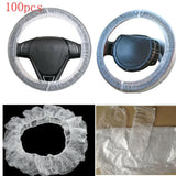 Universal car disposable plastic soft seat cover waterproof, car repair disposable seat cover