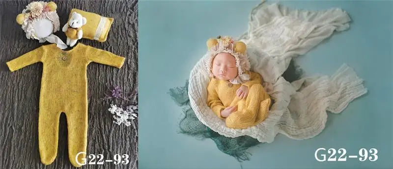 Newborn Photography Props  Newborn  Boy Girl Romper Hat Baby Romper Bodysuits Outfit  Photography  Props Clothing