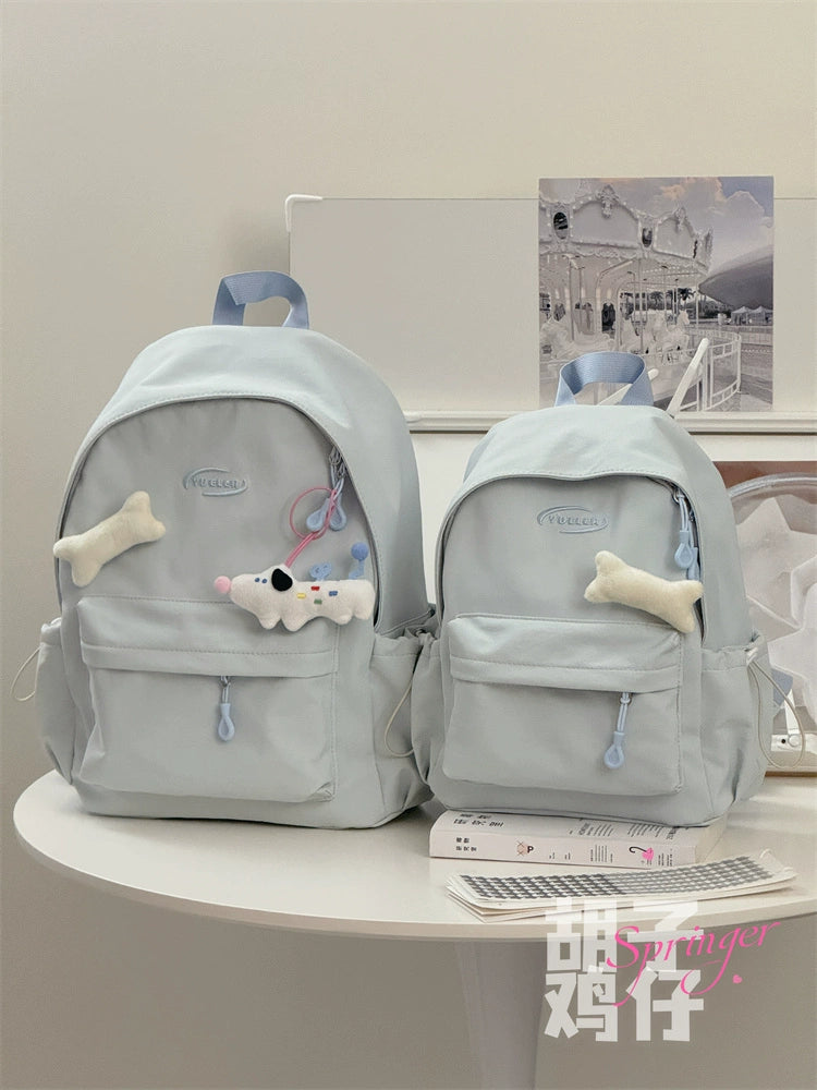 Backpack Pure Color All-Matching Female Mini Casual Small Bookbag