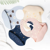 Silicone Baby Bibs for Babies Toddlers Unisex Soft Adjustable Fit Waterproof Feeding Bibs with Food Catcher Pocket