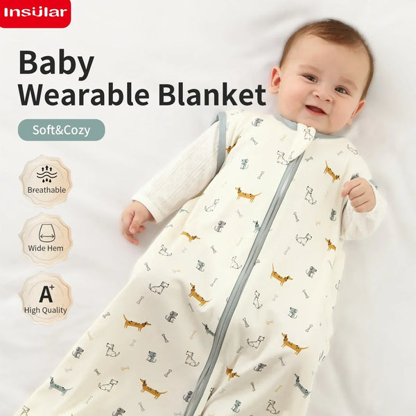 Baby Sleeping Bag Summer Thin Baby Sleepsack Kids Sleepwear Anti-Kick Blanket