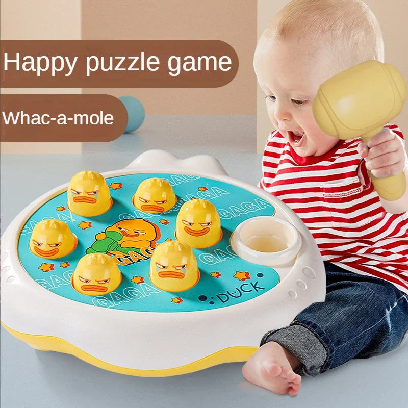 Cartoon Baby Montessori Toys Hammer Game for Kids Hand-eye Coordination