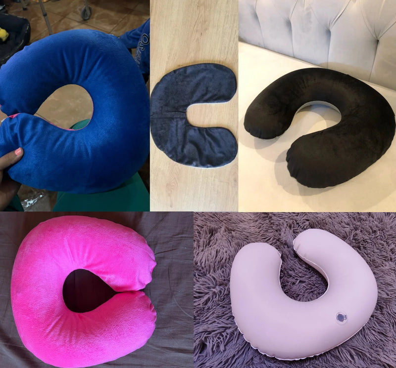 U-shaped Travel Pillow Car Air Flight Office Inflatable Neck Pillow