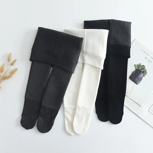 girls pantyhose autumn and winter fleece warm thickened flat kids leggings dance