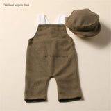 Infant Photography Props Hat & Suspender Pants Photo Suit Photostudio Props Universal Newborn Costume Shower Dropship