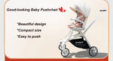 High View Portable Baby Stroller Compact Lightweight Travel Stroller for Babies & Toddlers With 360°Swivel Seat