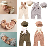 Infant Photography Props Hat & Suspender Pants Photo Suit Photostudio Props Universal Newborn Costume Shower Dropship