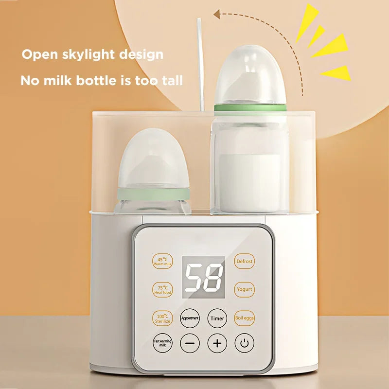 Portable Milk Warming Baby Bottle Warmer And Sterilizer Smart Double Formula Milk Feeding Bottle Warmer