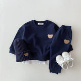 Fashion Toddler Baby Boys Girl Fall Clothes Sets Baby Girl Clothing Set Kids Sports Bear Sweatshirt Pants 2Pcs Suits Outfits