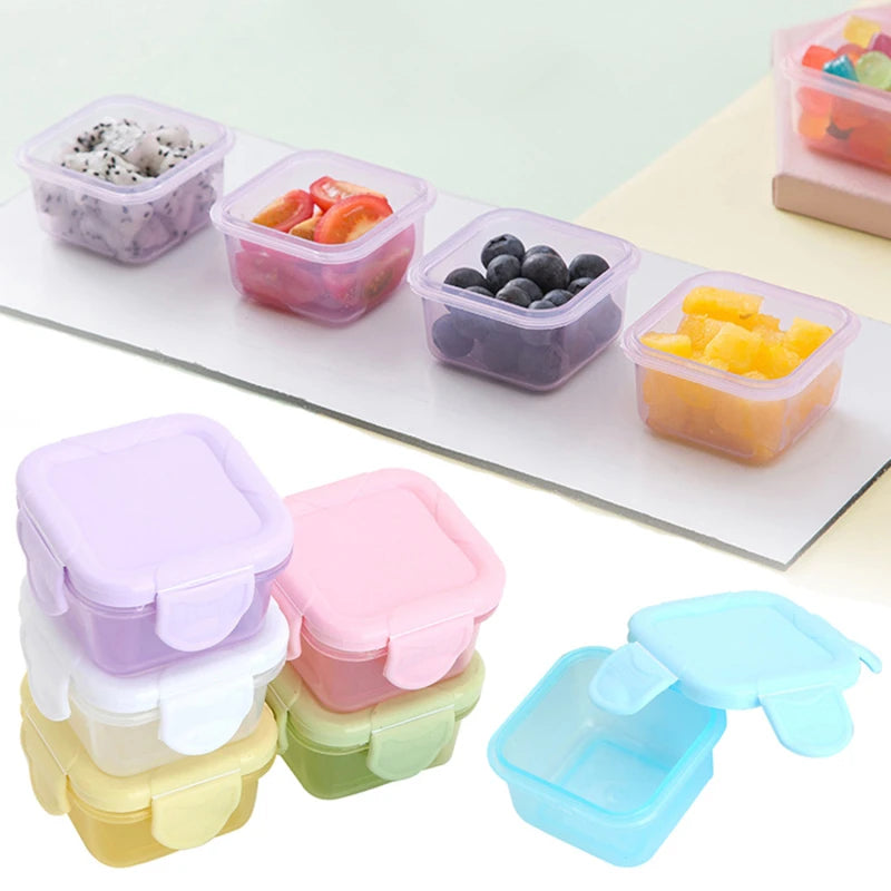 Dispensing Crisper Box Food Grade Thickened Sealed Pet Food Box Baby Food Storage Box Toddler Kids Snack Container