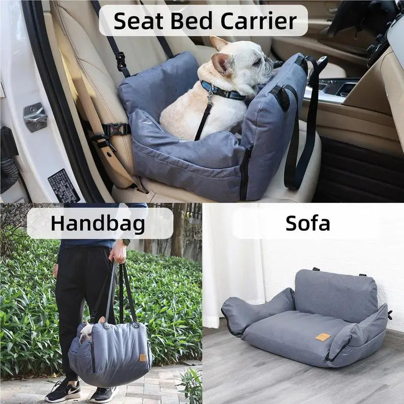 Dog Car Seat Portable Dog Car Seat Booster Basket Breathable Pet Automobile Nest For Safety Dogs Cats Mat Habitat Bed For Car