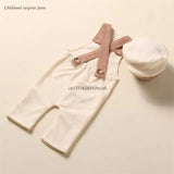 Infant Photography Props Hat & Suspender Pants Photo Suit Photostudio Props Universal Newborn Costume Shower Dropship