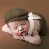 Infant Photography Props Hat & Suspender Pants Photo Suit Photostudio Props Universal Newborn Costume Shower Dropship