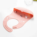 Silicone Baby Bibs for Babies Toddlers Unisex Soft Adjustable Fit Waterproof Feeding Bibs with Food Catcher Pocket