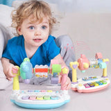 Baby Toys Rotating Music Piano with Light Sound 12 to24 Months Educational Toys Animals Sounding Keyboard Kids Playing Type Gift