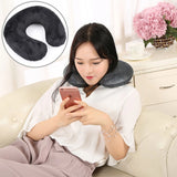 U-shaped Travel Pillow Car Air Flight Office Inflatable Neck Pillow