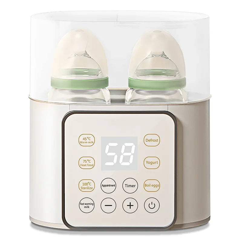 Portable Milk Warming Baby Bottle Warmer And Sterilizer Smart Double Formula Milk Feeding Bottle Warmer