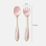 2Pcs/set Food Feeding Tableware Cutlery Utensil